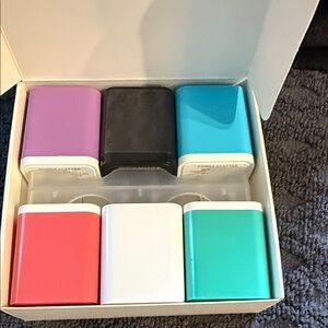 Multi-Color Portable Power Bank Set
